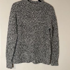 KENSIE - textured cotton blend stretch grey sweater - XL